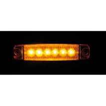 ΦΩΣ ΟΓΚΟΥ 6LED ΠΟΡΤΟΚΑΛΙ 12/24V 96mm ΑΔΙΑΒΡΟΧΟ 1ΤΕΜ. Auto Moto Tyres 