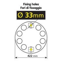 ΤΑΣΙ ΡΟΔΕΛΑ ΑΛΟΥΜΙΝΙΟΥ ΓΙΑ ΖΑΝΤΕΣ ΦΟΡΤΗΓΟΥ 33mm 10ΜΠΟΥΛΟΝΟ ΚΛΕΙΣΤΟ ΚΕΝΤΡΟ 1ΤΕΜ. Auto Moto Tyres 