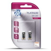T10 W5W 12V W2.1x9.5d 1,6W 2xHP LED ΛΕΥΚΟ CAN-BUS BLISTER 2ΤΕΜ. M-TECH Auto Moto Tyres 