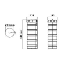 ΣΤΡΟΓΓΥΛΟ ΚΟΥΤΙ ΦΥΛΑΞΗΣ ΕΓΓΡΑΦΩΝ (340 X 95 mm) Auto Moto Tyres 
