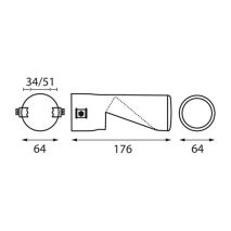 ΑΚΡΟ ΕΞΑΤΜΙΣΗΣ TS-69 36-63mm ΚΟΜΜΕΝΟ Auto Moto Tyres 