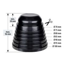 ΚΑΠΑΚΙ ΠΡΟΕΚΤΑΣΗΣ/ΣΤΕΓΑΝΟΠΟΙΗΣΗΣ ΦΑΝΑΡΙΟΥ ΓΙΑ ΛΑΜΠΑ LED/ΑΛΟΓΟΝΟΥ 70-100 mm - 1 ΤΕΜ. Auto Moto Tyres 