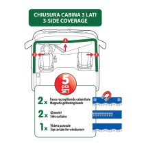 ΣΕΤ ΚΟΥΡΤΙΝΕΣ ΝΤΑΛΙΚΑΣ PREMIER SMART CABIN ΜΠΛΕ 5ΤΕΜ. Auto Moto Tyres 