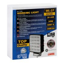 ΠΡΟΒΟΛΕΑΣ ΕΡΓΑΣΙΑ ΤΕΤΡΑΓΩΝΟΣ WL-27 30LED 30W 2.400lm 10-30V 136,5x111x34,8mm ΦΩΣ ΔΙΑΘΛΑΣΗΣ 1ΤΕΜ. Auto Moto Tyres 