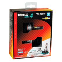 H4 9-32V 6.500K 4.500lm 50W P43t HALO LED SERIE 4 FIT-MASTER 16LED ZES CHIPS 2ΤΕΜ. LED KIT Auto Moto Tyres 