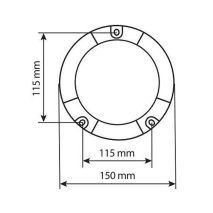 ΦΑΡΟΣ ΜΑΓΝΗΤΙΚΟΣ ΚΑΙ ΒΕΝΤΟΥΖΑ ΠΕΡΙΣΤΡΕΦΟΜΕΝΟΣ RL-13 8LED 9-32V ΠΟΡΤΟΚΑΛΙ ΜΕ ΦΙΣ ΑΝΑΠΤΗΡΑ 3,8m 100x75mm Auto Moto Tyres 