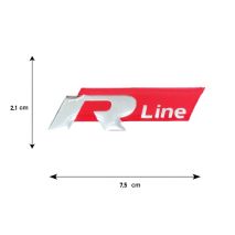 R LINE ΑΥΤΟΚΟΛΛΗΤΟ ΣΗΜΑ ΚΟΚΚΙΝΟ/ΧΡΩΜΙΟ 7,5x2,1cm ΜΕ ΕΠΙΚΑΛΥΨΗ ΕΠΟΞΕΙΔΙΚΗΣ ΡΥΤΙΝΗΣ - 1 ΤΕΜ. Auto Moto Tyres 