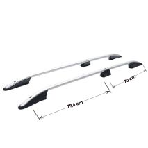 ΜΠΑΡΕΣ ΟΡΟΦΗΣ ΓΙΑ CITROEN BERLINGO/OPEL COMBO E /PEUGEOT PARTNER 19+ ΠΑΡΑΛΛΗΛΕΣ ΑΛΟΥΜΙΝΙΟΥ L1 ΑΣΗΜΙ OMTEC - 2 ΤΕΜ. Auto Moto Tyres 