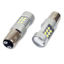 P21/5W BA15d 12/24V 24xSMD 3030 6.000K LED CAN-BUS 15SMD 2835 AMIO -2 ΤΕΜ. Auto Moto Tyres 