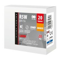 R5W BA15s 24/28V 6SMDX1CHIP LED 20lm ΠΟΡΤΟΚΑΛΙ ΚΟΥΤΙ LAMPA - 20 ΤΕΜ. Auto Moto Tyres 