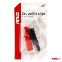 ΑΚΡΟΔΕΚΤΕΣ (ΚΡΟΚΟΔΕΙΛΑΚΙΑ) ΜΠΑΤΑΡΙΑΣ 5A 50mm ΜΕ ΜΟΝΩΣΗ ΧΩΡΙΣ ΚΑΛΩΔΙΟ ΑΜΙΟ - 2 ΤΕΜ. Auto Moto Tyres 