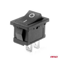 ΔΙΑΚΟΠΤΗΣ ON/OFF 3 ΕΠΑΦΩΝ 12V 20A 12mm x 19mm ΜΑΥΡΟΣ  ΑΜΙΟ - 1 ΤΕΜ. Auto Moto Tyres 