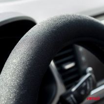 ΚΑΛΥΜΜΑ ΤΙΜΟΝΙΟΥ VELOUR 37/39cm ΜΑΥΡΟ AMIO - 1 Τεμ. Auto Moto Tyres 