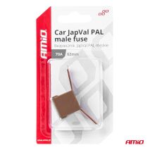 ΑΣΦΑΛΕΙΑ JapVal PAL ΑΡΣΕΝΙΚΗ 62mm 70A ΣΕ ΚΑΦΕ ΧΡΩΜΑ AMIO - 1 Τεμ. Auto Moto Tyres 