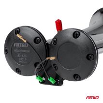 ΚΟΡΝΑ ΠΝΕΥΜΑΤΙΚΗ 12/24V 118db ΔΙΠΛΗ 2 ΤΟΝΩΝ ΧΡΩΜΙΟ ΑΜΙΟ - 1 ΤΕΜ. Auto Moto Tyres 