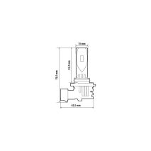 ΛΑΜΠΑ LED HB4 9006 12V P22d 6.500K ΨΥΧΡΟ 3.900lm/ΘΕΡΜΟ 2.400lm 35W HALO LED QUICK FIT ALIEN SERIES LAMPA - 1 ΤΕΜ. Auto Moto Tyres 