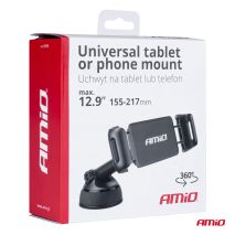 ΒΑΣΗ ΣΤΗΡΙΞΗΣ ΚΙΝΗΤΟΥ ΚΑΙ ΤΑΜΠΛΕΤ 155>216 mm ΜΕ ΒΕΝΤΟΥΖΑ AMIO - 1 Τεμ. Auto Moto Tyres 