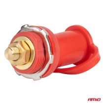 ΠΟΛΟΣ ΜΠΑΤΑΡΙΑΣ ΘΕΤΙΚΟΣ 3/8'' M10 max.48V 250A ΣΕ ΚΟΚΚΙΝΟ ΧΡΩΜΑ ΜΕ ΚΑΠΑΚΙ AMIO - 1 Τεμ. Auto Moto Tyres 