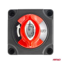 ΔΙΑΚΟΠΤΗΣ POWER-OFF ΜΠΑΤΑΡΙΑΣ ΣΕ ΒΑΣΗ 12-48V 300A  ΜΑΥΡΟ/ΚΟΚΚΙΝΟ AMIO - 1 Τεμ. Auto Moto Tyres 