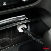 ΦΟΡΤΙΣΤΗΣ ΑΝΑΠΤΗΡΑ 12/24V ΜΕ 1 ΘΥΡΑ USB-C 20W 5V/3AQC ΤΑΧΕΙΑΣ ΦΟΡΤΙΣΗΣ ΛΕΥΚΟΣ AMIO - 1 Τεμ. Auto Moto Tyres 