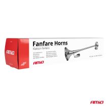 ΚΟΡΝΑ ΠΝΕΥΜΑΤΙΚΗ ΜΟΝΗ 12/24V 115dB LOW TONE ΜΗΚΟΣ:620mm ΧΡΩΜΙΟ ΑΜΙΟ - 1 ΤΕΜ. Auto Moto Tyres 