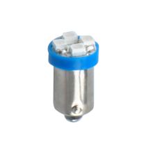 ΛΑΜΠΑΚΙΑ T4W 12V 0,24W BA9s (ΜΙΝΙΟΝ) LED 4xSMD2835 ΜΠΛΕ BLISTER M-TECH - 2 τεμ. Auto Moto Tyres 