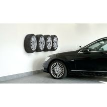 ΒΑΣΗ ΤΟΙΧΟΥ / ΣΤΗΡΙΓΜΑΤΑ ΕΛΑΣΤΙΚΩΝ/ΖΑΝΤΩΝ 40kg MAX 25x1cm ΜΕ ΚΙΤ ΤΟΠΟΘΕΤΗΣΗΣ LAMPA - 4 ΤΕΜ. Auto Moto Tyres 