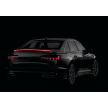 ΤΑΙΝΙΑ ΣΙΛΙΚΟΝΗΣ LED ΚΟΚΚΙΝΟ ΦΩΣ CARBON-LOOK ΠΟΡΤ ΜΠΑΓΚΑΖ  SPOILER LED LIGHT 12V IP67 25χ10mm 120cm LAMPA -  1 Τεμ. Auto Moto Tyres 