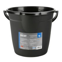 ΚΟΥΒΑΣ ΠΛΑΣΤΙΚΟΣ ΜΕ ΧΕΡΟΥΛΙ BUCKY 10L ΜΑΥΡΟΣ LAMPA - 1 ΤΕΜ. Auto Moto Tyres 