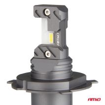 ΛΑΜΠΕΣ LED H4 12V 60W 6.000K 5.600lm +400% LED CAN-BUS HYBRID SERIES AMIO - 2 ΤΕΜ. Auto Moto Tyres 