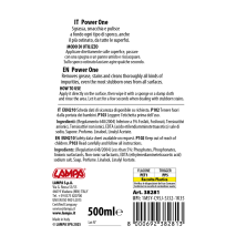 ΚΑΘΑΡΙΣΤΙΚΟ/ΑΠΟΛΙΠΑΝΤΙΚΟ ΥΓΡΟ ΣΕ ΣΠΡΕΙ POWER ONE PROFESSIONAL ΕΤΟΙΜΟ ΠΡΟΣ ΧΡΗΣΗ 500ml LAMPA - 1 ΤΕΜ. Auto Moto Tyres 