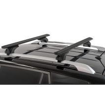 ΜΠΑΡΕΣ ΑΛΟΥΜΙΝΙΟΥ SONIC BLACK XL 130cm ΣΕ ΜΑΥΡΟ ΧΡΩΜΑ ΓΙΑ ΟΡΟΦΗ ΜΕ FLUSH ΚΑΙ RAISED RAILS MENABO - 2 ΤΕΜ. Auto Moto Tyres 