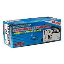 ΛΑΜΠΑΚΙΑ ΣΕΤ 10ΤΕΜ ΜΟΝΟΠΟΛΙΚΟ 12V/P21W Auto Moto Tyres 