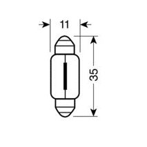 ΛΑΜΠΑΚΙΑ ΜΩΒ ΣΩΛΗΝΩΤΑ 12V/C5W 35mm Auto Moto Tyres 