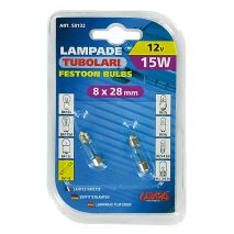 ΛΑΜΠΑ ΣΩΛΗΝΩΤΗ 15W/12V SV7-8 8X28mm Auto Moto Tyres 