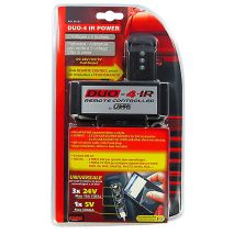 ΠΟΛΥΠΡΙΖΟ ΑΝΤΑΠΤΟΡΑΣ ΑΝΑΠΤΗΡΑ DUO-4 24V (ΤΡΙΠΛΟΣ ΜΕ REMOTE CONTROL/USB) Auto Moto Tyres 