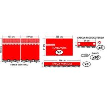 ΣΕΤ ΚΟΥΡΤΙΝΑΚΙΑ-ΣΚΙΑΣΤΡΑ ΦΟΡΤΗΓΟΥ PREMIE ΚΟΚΚΙΝΟ Auto Moto Tyres 