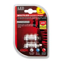 ΛΑΜΠΑΚΙ ΠΛΑΦΟΝΙΕΡΑΣ 24V 6 LED (SV8,5-8) Auto Moto Tyres 