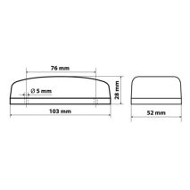 ΦΩΣ ΦΟΡΤΗΓΟΥ 10LED ΚΟΚΚΙΝΟ 24V 103mm Auto Moto Tyres 