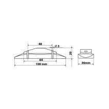 ΛΕΥΚΟ ΦΩΣ 24V ΜΕ 2 LED Auto Moto Tyres 