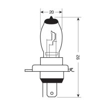 H4 60/55W Xenium Race 12V Auto Moto Tyres 