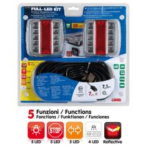 Φανάριa Τρέιλερ Πίσω με 14LED Μαγνητικά με καλώδιο 7pin 12V Auto Moto Tyres 