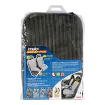 ΠΛΑΤΟΚΑΘΙΣΜΑΤΑ ΨΑΘΑ/ ΒΑΜΒΑΚΕΡΟ ΥΦΑΣΜΑ ΚΑΠΙΤΟΝΕ  ΔΙΠΛΗΣ ΟΨΗΣ STRIPS ΑΝΘΡΑΚΙ  (ΦΑΡΔΟΣ 42 CM) 2ΤΕΜ. Auto Moto Tyres 