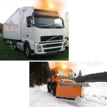 Φάρος RH-2 12V/24V Μαγνητικός με φις αναπτήρα Πορτοκαλί 130x195mm Auto Moto Tyres 