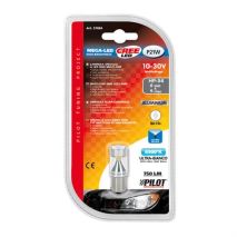 P21W 10-30V BA15s 750lm Μονοπολικό Λευκό Διάθλασης MEGA-LED 54 CREE-LED BLISTER 1τεμ. Auto Moto Tyres 