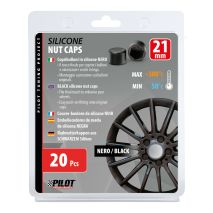 ΚΑΠΑΚΙΑ ΣΙΛΙΚΟΝΗΣ ΓΙΑ ΜΠΟΥΛΟΝΙΑ 21mm Μαύρα 20τεμ. Auto Moto Tyres 