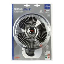 ΑΝΕΜΙΣΤΗΡΑΣ CHROME FAN 12V/16W (ΜΕ ΦΙΣ ΑΝΑΠΤΗΡΑ ΚΑΙ ΒΕΝΤΟΥΖΑ - Φ 20 cm) Auto Moto Tyres 