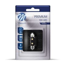 ΛΑΜΠΑΚΙ ΠΛΑΦΟΝΙΕΡΑΣ C5W/C10W 12V 6W SV8,5 36mm CAN-BUS+RADIATOR LED 2xHP CREE ΛΕΥΚΟ BLISTER - 1 ΤΕΜ. Auto Moto Tyres 