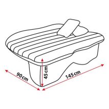 ΣΤΡΩΜΑ ΑΕΡΑ ΦΟΥΣΚΩΤΟ AIR-BED 12V 145x90x45cm ΓΚΡΙ Auto Moto Tyres 