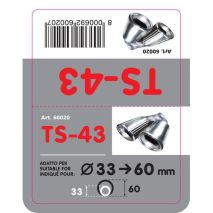 ΑΚΡΟ ΕΞΑΤΜΙΣΗΣ TS-43 Φ 33-60mm - ΔΙΠΛΗ ΑΠΟΛΗΞΗ Auto Moto Tyres 